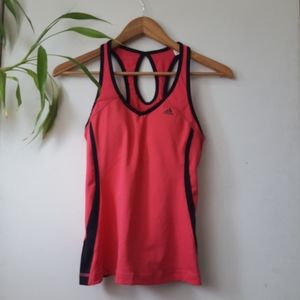 Adidas built in bra sport racer back tank top
